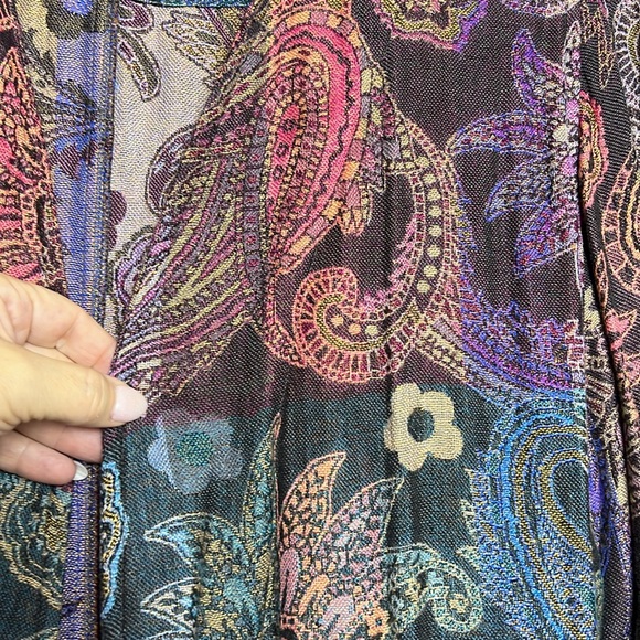 Women's Soft Surroundings Topper / Jacket Size 1X Multicolor and FABULOUS! - Picture 3 of 9